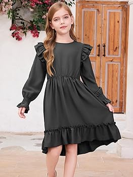 ワンピース Ruffle Sleeve Dress 6y 71n+CCXFNpL._UY350_.jpg